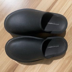 Jeffrey Campbell lugged platform sandals.